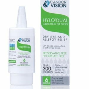 Candor Vision Hylo Dual lubricating eye drops - Dry Eye & Alergy Relief